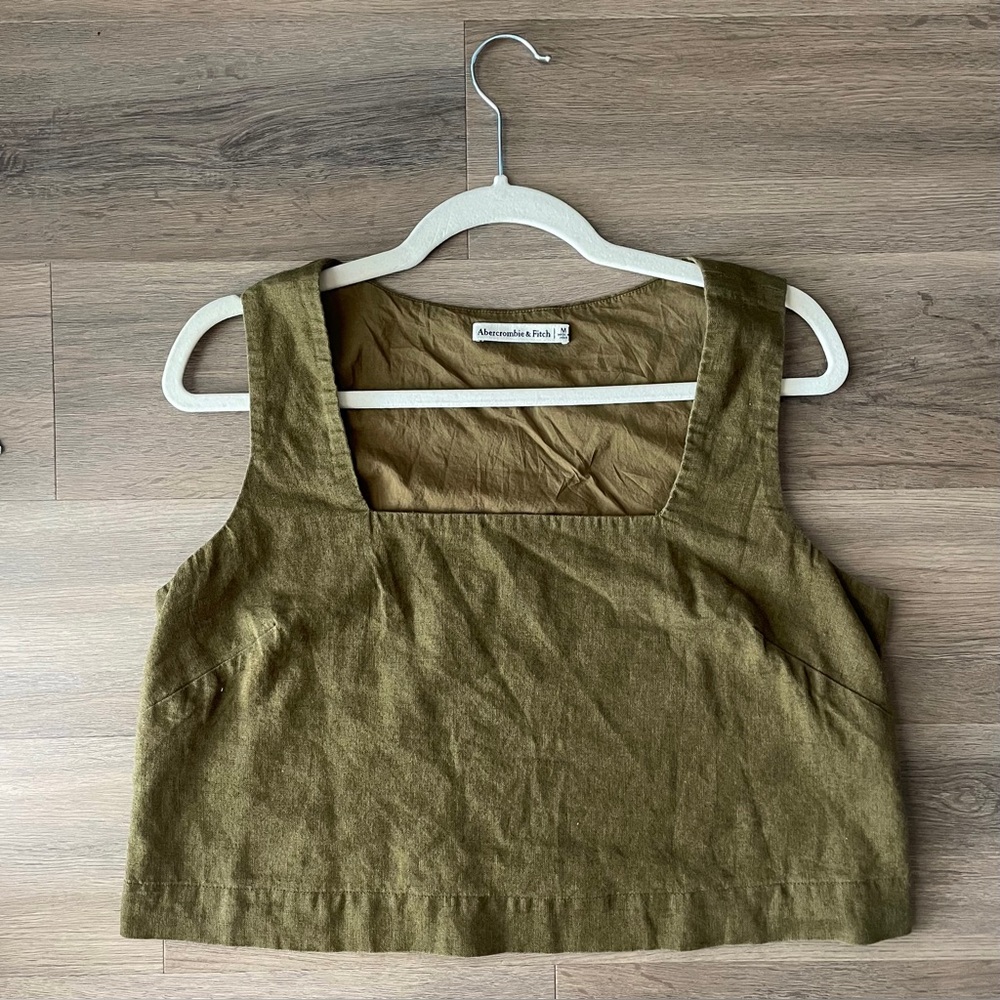 Abercrombie Linen crop top - Picture 3 of 5